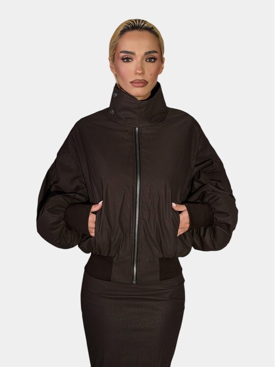 MADE BY SOCIETY MADE BY SOCIETY Kurtka anorak Jacheta KAIA - J27659 Brązowy Basic Fit