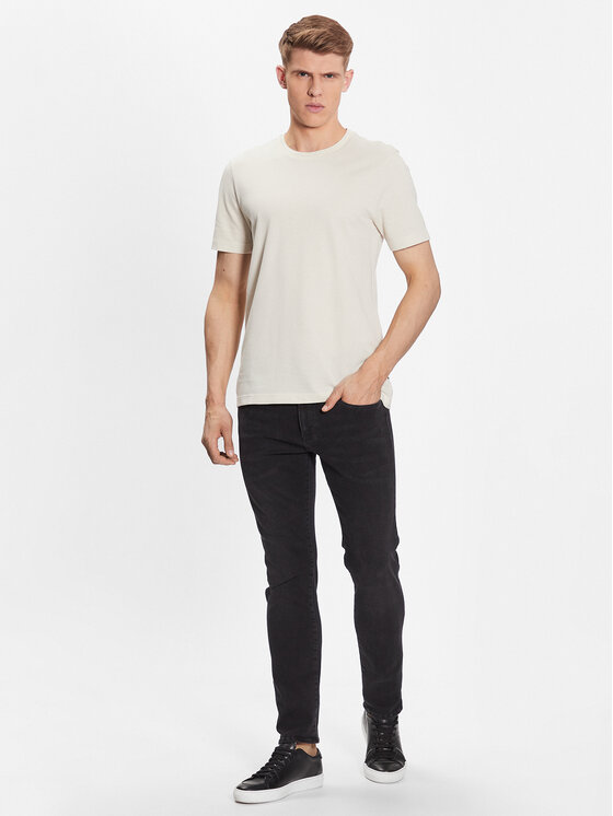 BOSS Boss Marškinėliai Tiburt 240 50452680 Balta Regular Fit