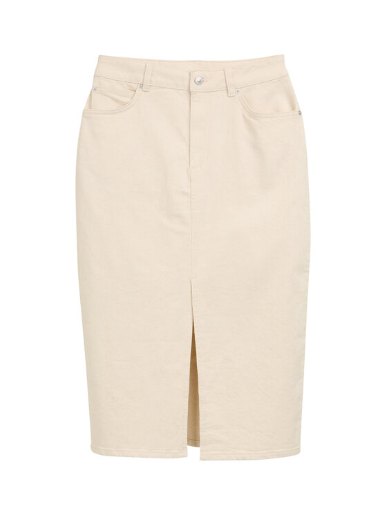 Tom Tailor Denim Tom Tailor Denim Jeans suknja 1045506 Bež Regular Fit