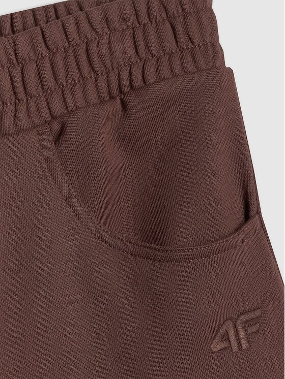 4F 4F Pantaloni da tuta 4FRSS26TTROF2011-80S Marrone Loose Fit