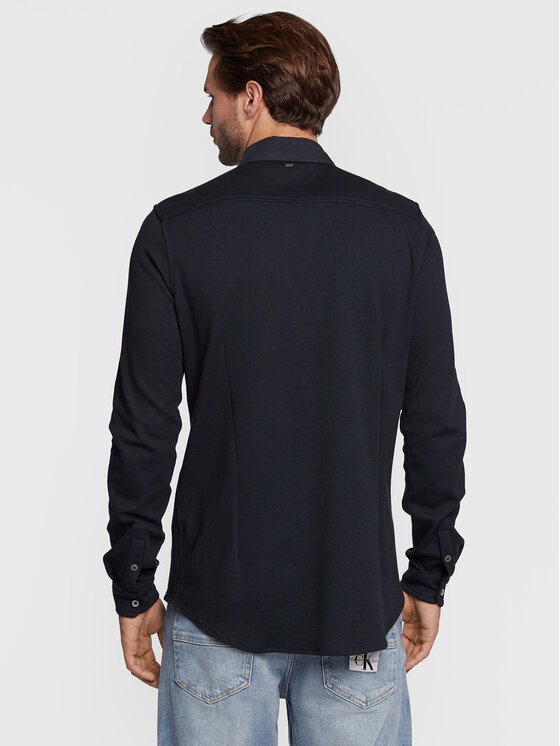 Petrol Industries Petrol Industries Hemd M-3020-SIL411 Dunkelblau Slim Fit