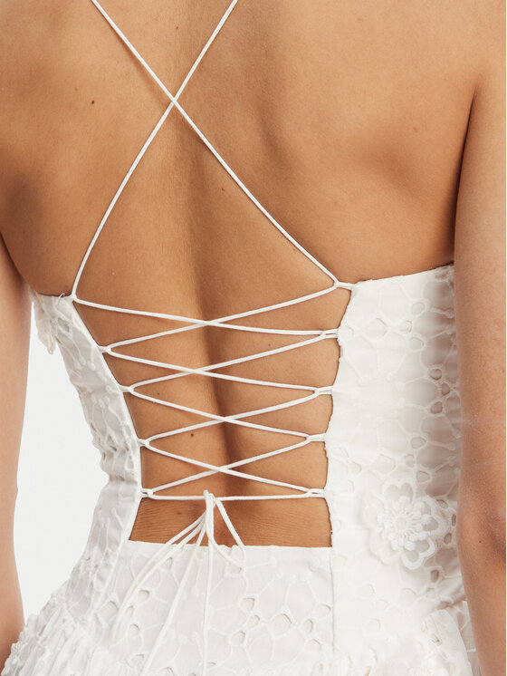 Bardot Bardot Koktejlové šaty Estie 59786DB2 Biela Regular Fit