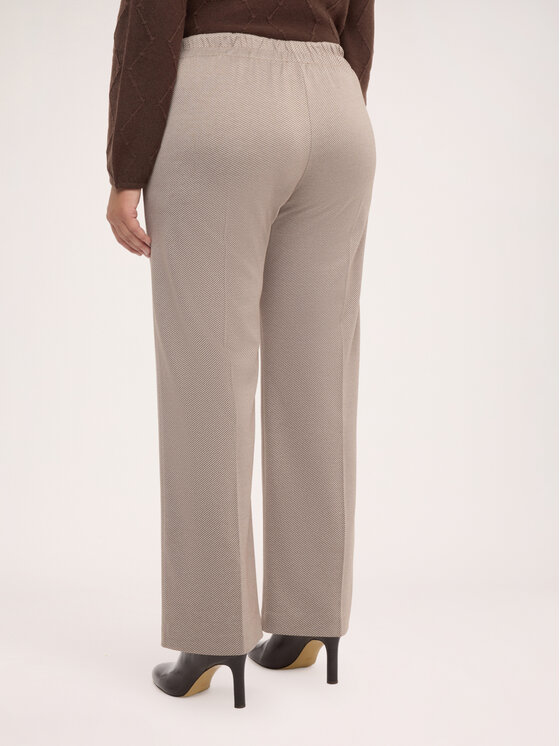 Fiorella Rubino Fiorella Rubino Pantaloni di tessuto P032L002588N0R2 Crema Regular Fit