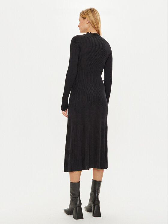 MAX&Co. MAX&Co. Rochie tricotată 2426326013200 Negru Slim Fit