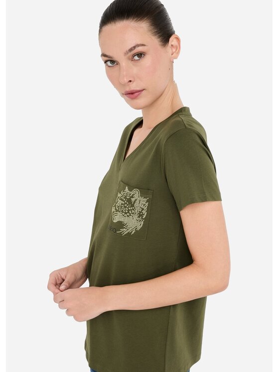 Liu Jo Liu Jo Top TF5295JS923M9704 Verde Regular Fit