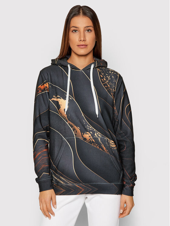 Felpa Unisex Black And Gold Nero Regular Fit