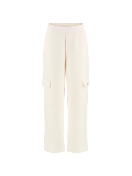 Guess Guess Spodnie materiałowe 169839 Biały Slim Fit