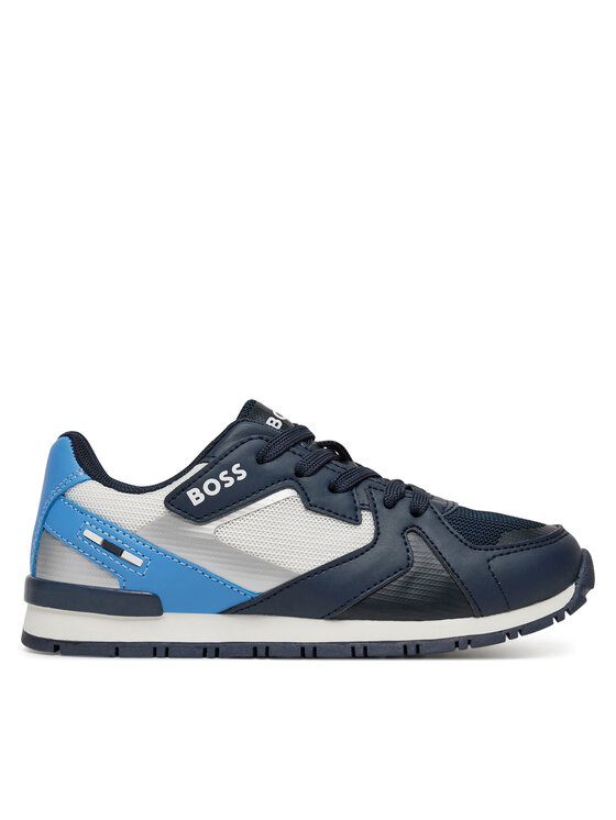 BOSS Sneakersy J51646 M Tmavomodrá