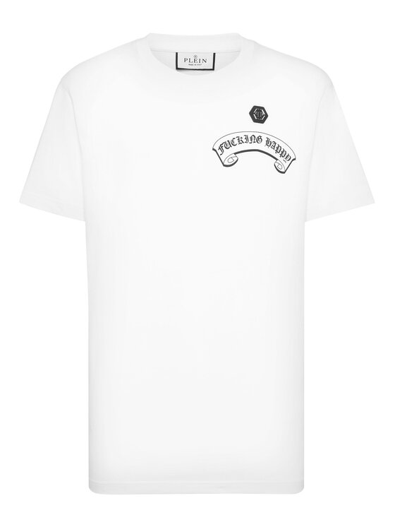 PHILIPP PLEIN PHILIPP PLEIN T-Shirt 22231 Biały Regular Fit
