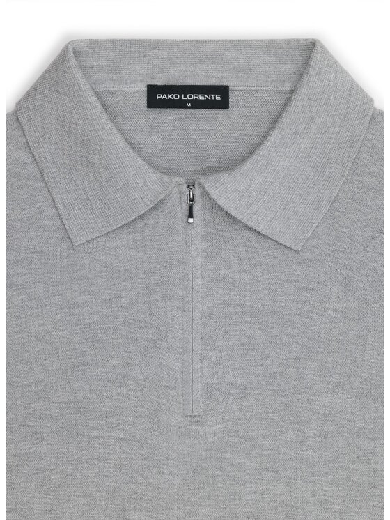 Pako Lorente Pako Lorente Sweter P26WF-2X-006 Szary Straight Fit