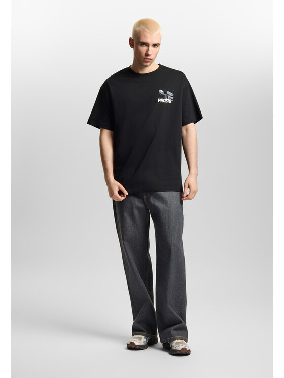 PROSTO. PROSTO. T-Shirt CC TV Czarny Oversize