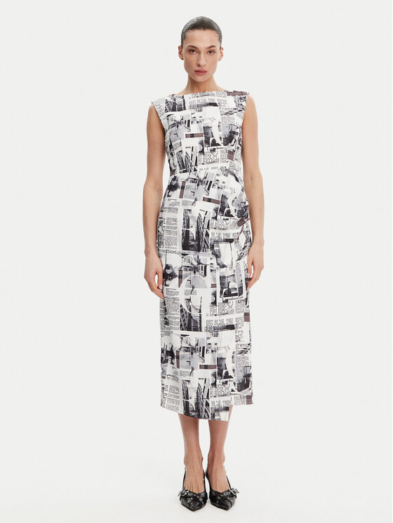 French Connection French Connection Rochie cocktail 71YDQ Alb Regular Fit