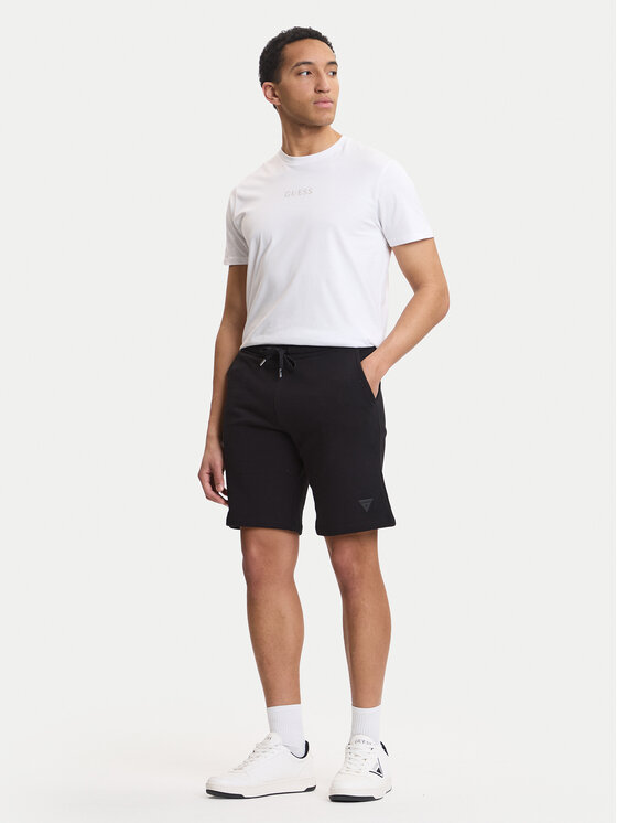Guess Guess Pantaloni scurți sport M6GD12 K3020 Negru Slim Fit