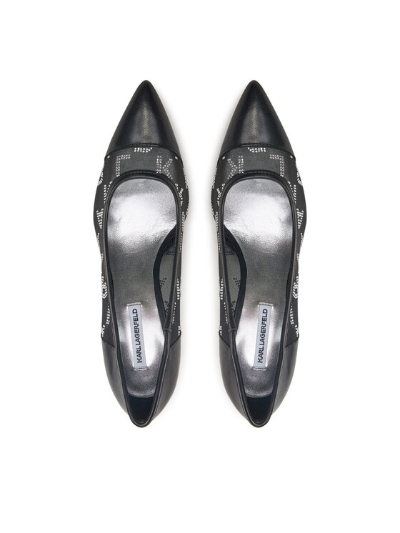 KARL LAGERFELD KARL LAGERFELD Pantofi cu toc subțire Sarabande KL30925A Negru
