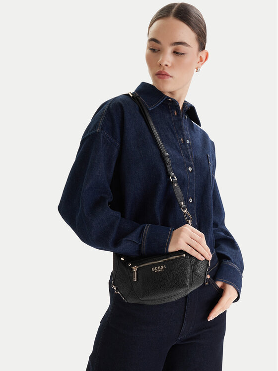 Guess Geantă Marsha Mini HWBG95 01720 Negru