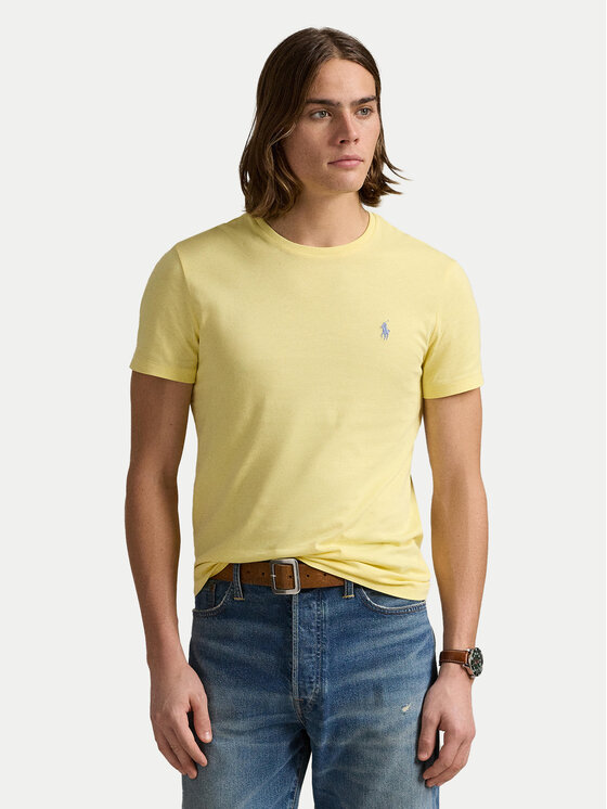 Polo Ralph Lauren Polo Ralph Lauren Marškinėliai 710671438414 Geltona Slim Fit