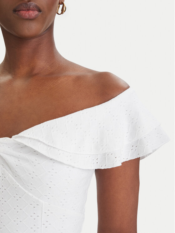 Guess Guess Blūze W6GP23 K3106 Balts Regular Fit