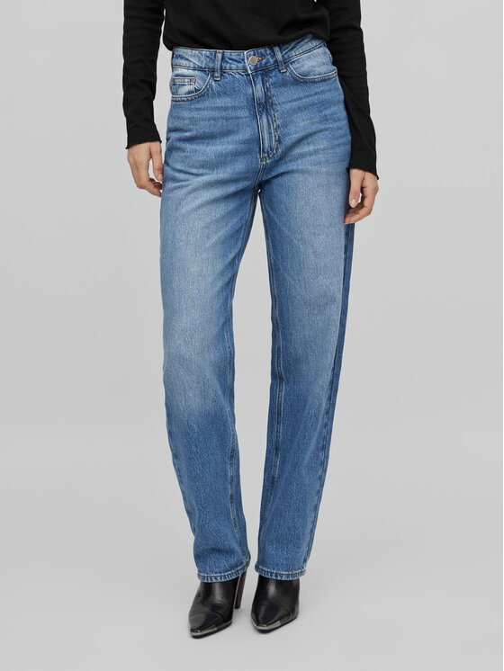 Vila Vila Джинси Kelly 14084730 Голубий Straight Fit