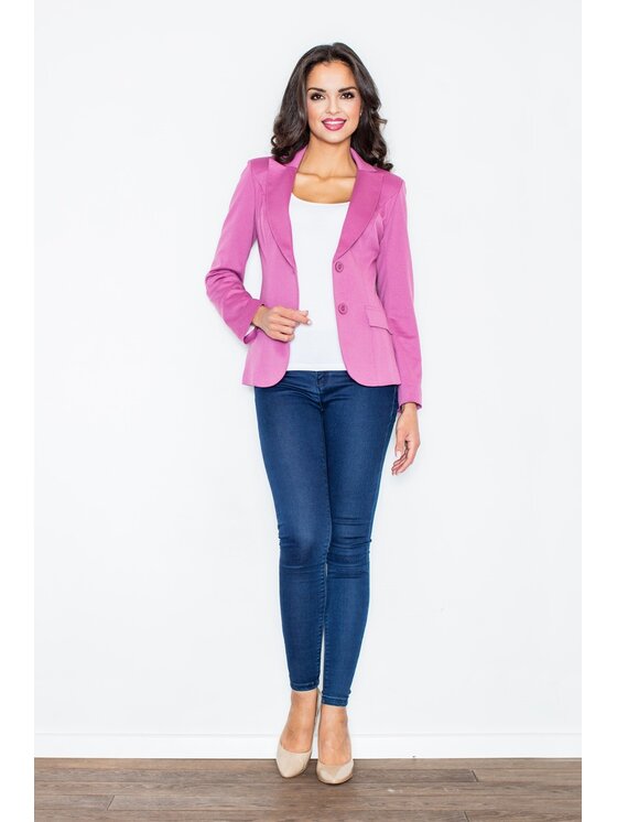 FIGL FIGL Σακάκι M085 Ροζ Slim Fit