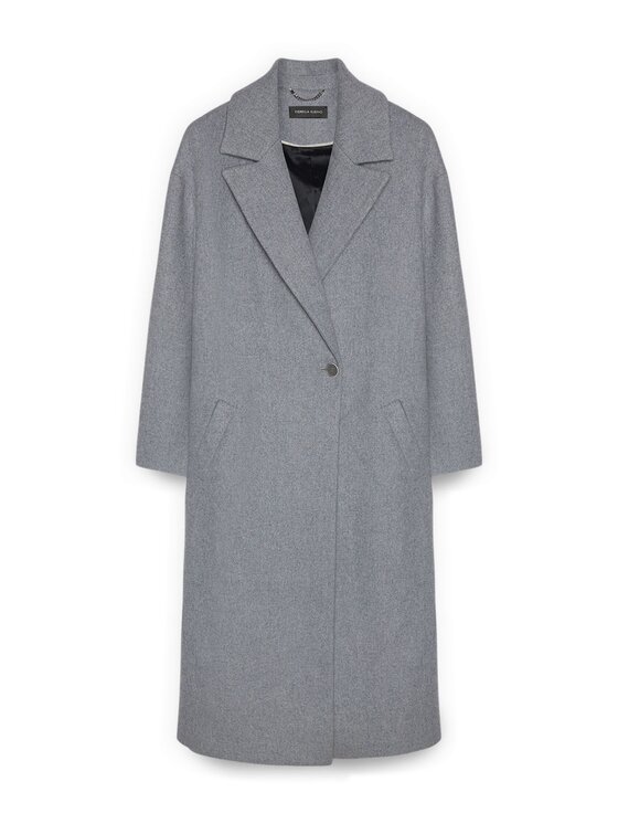 Fiorella Rubino Fiorella Rubino Cappotto 0038T000345N013 Grigio Slim Fit