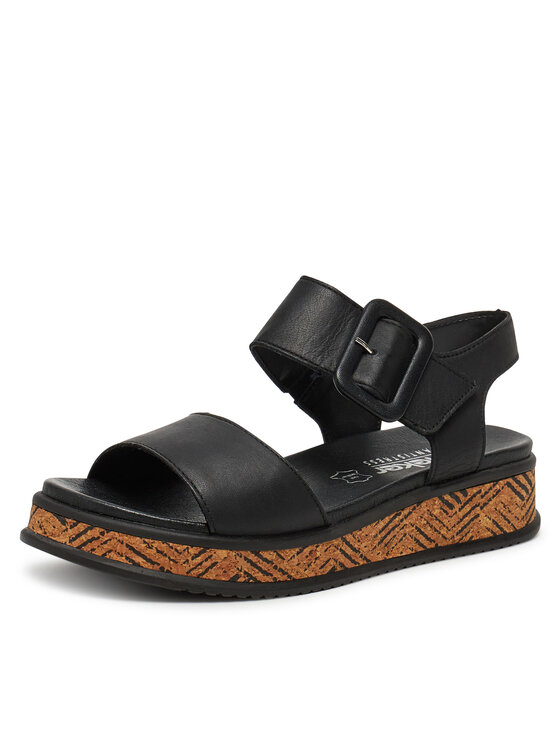 Rieker Rieker Sandali W0800-00 Črna