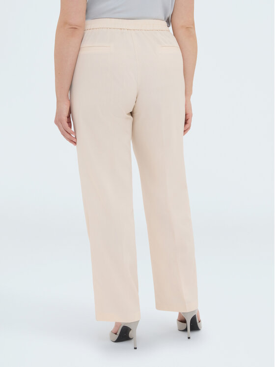 Fiorella Rubino Fiorella Rubino Pantaloni di tessuto P037T005271N0V1 Crema Regular Fit