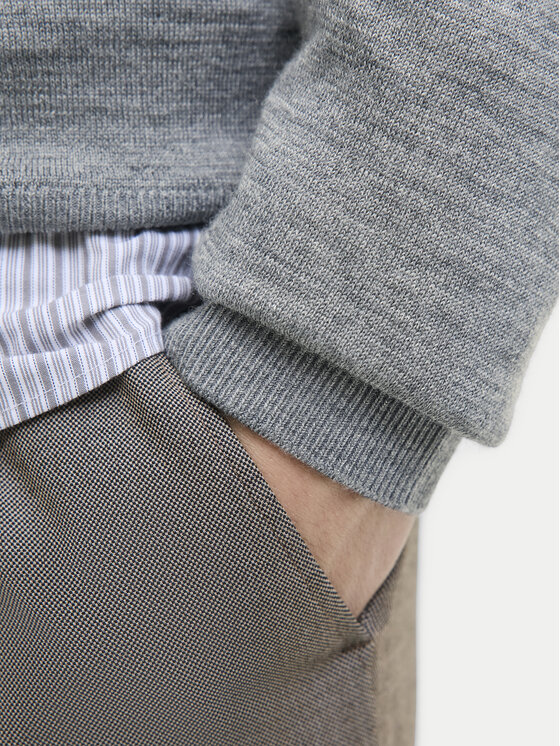 Jack&Jones Jack&Jones Πουλόβερ Merino 12216817 Γκρι Regular Fit