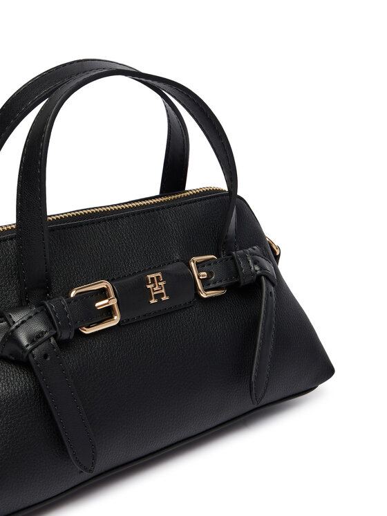 Tommy Hilfiger Tommy Hilfiger Geantă Th Buckle Mini Tote AW0AW19034 Negru