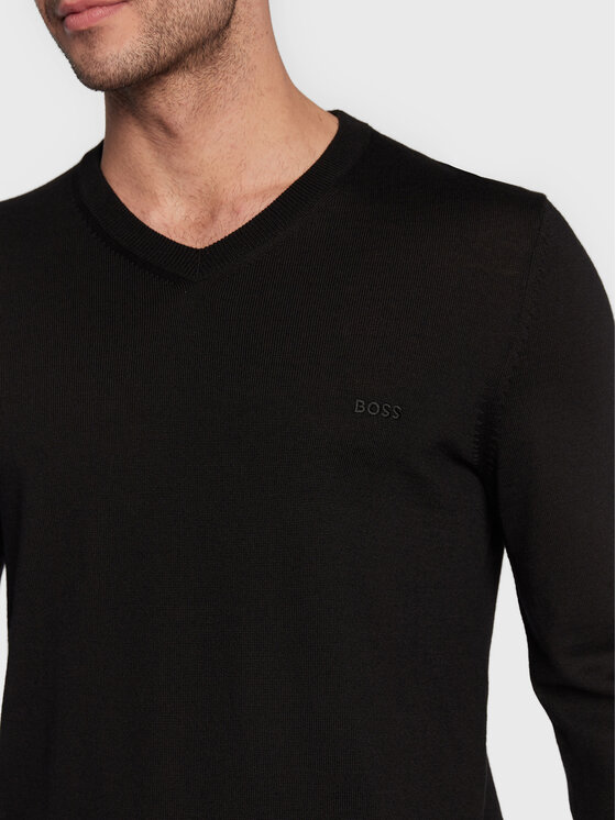 BOSS Boss Svetr Baram-L 50476363 Černá Regular Fit