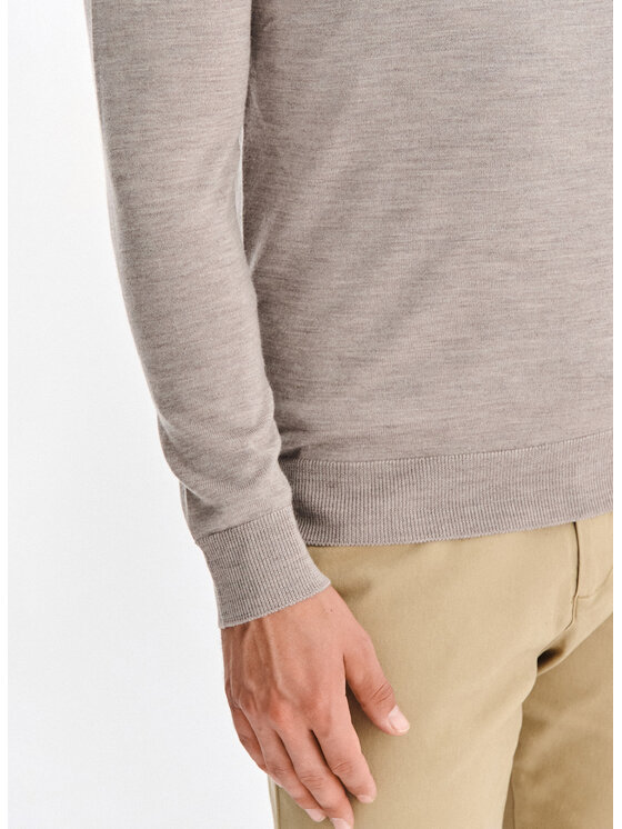 Pako Lorente Pako Lorente Sweter P25WP-2X-018 Beżowy Classic Fit