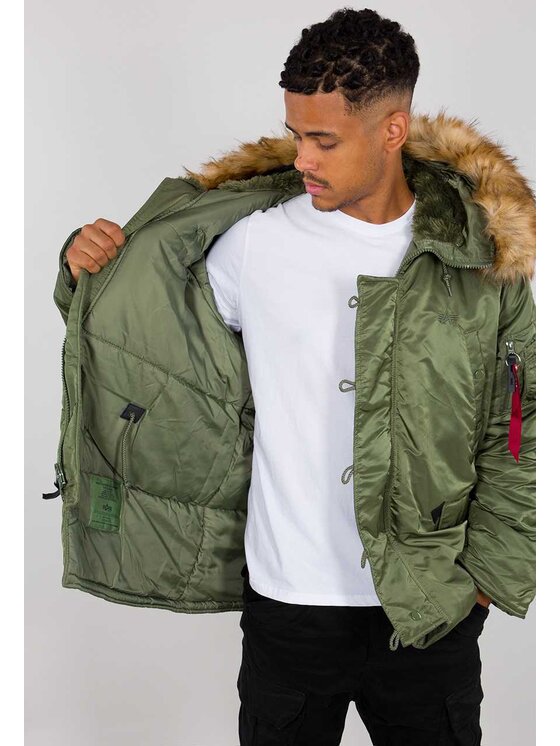 Alpha Industries Alpha Industries Kurtka zimowa AI.100106-01 Zielony Parka Fit