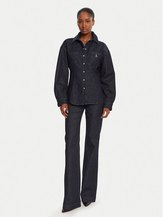 Patrizia Pepe Patrizia Pepe traper košulja 8C0795/D113-CA74 Tamnoplava Regular Fit