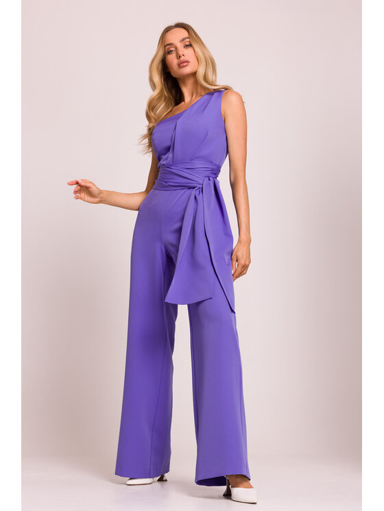 Made of Emotion Made of Emotion Jumpsuit M845 Viola Sexy Straight Fit