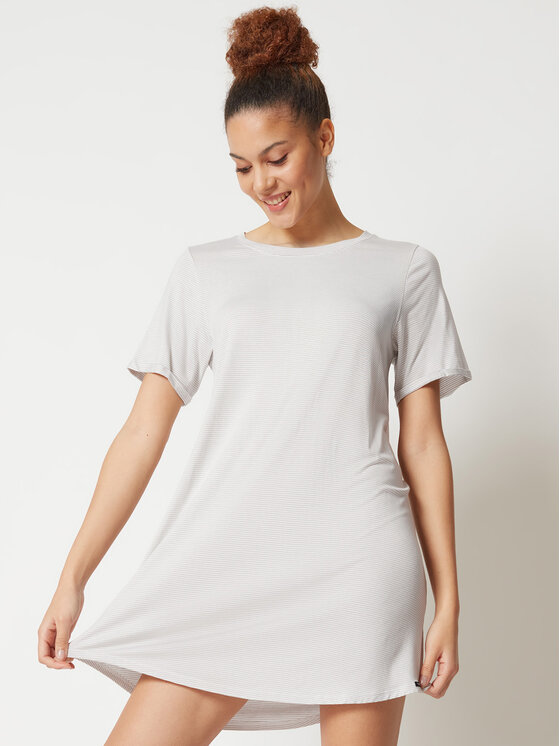 Skiny Skiny Noční košile 80772 Šedá Regular Fit