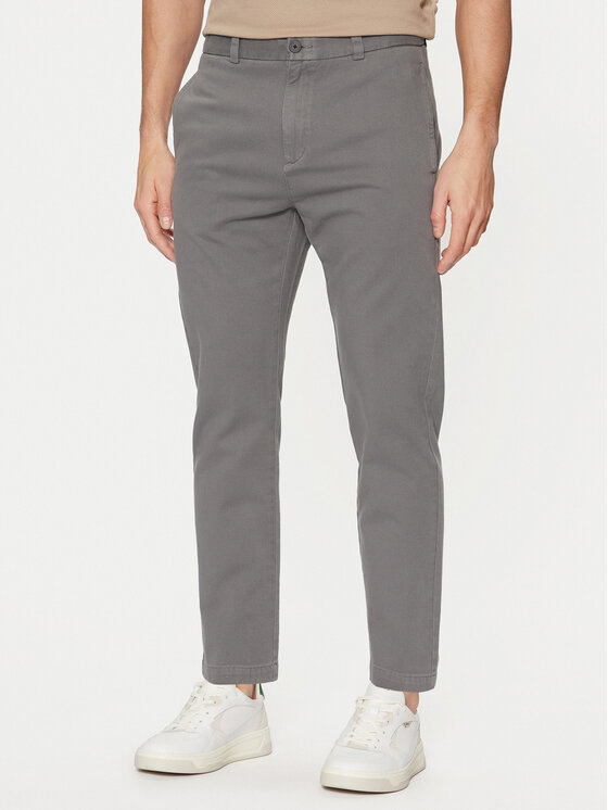 HUGO Chino nohavice 50533851 Sivá Slim Fit