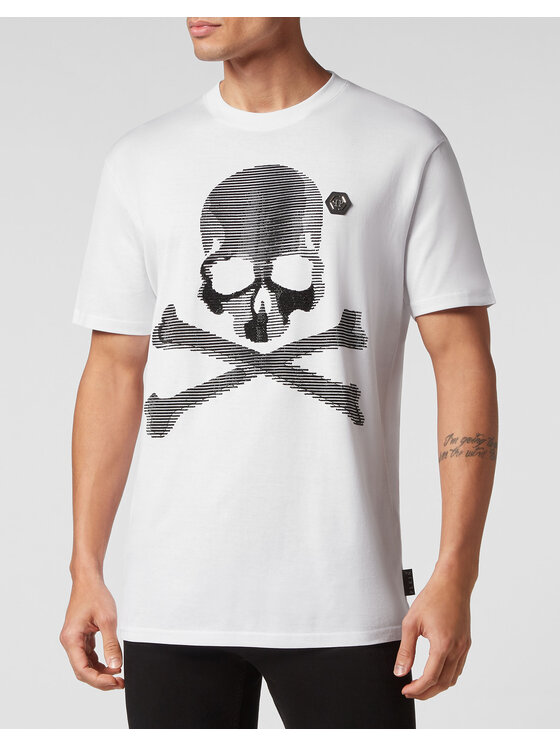 PHILIPP PLEIN PHILIPP PLEIN T-Shirt 1873 Biały Regular Fit