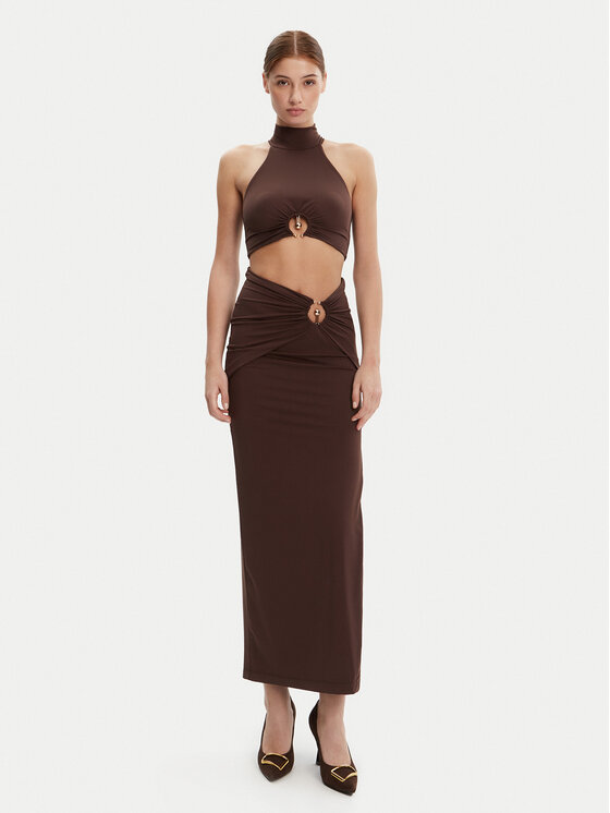 BARDOT BARDOT Top 59847TB Brązowy Regular Fit