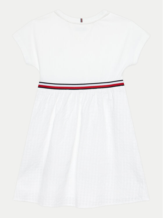 Tommy Hilfiger Tommy Hilfiger Hétköznapi ruha Global Stripe KG0KG07925 D Fehér Regular Fit