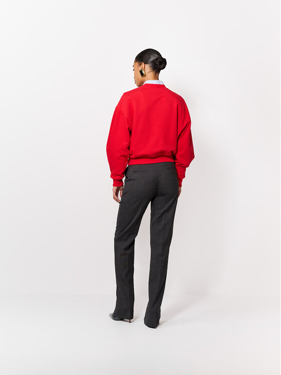 La Mania La Mania Bluza CREMA Czerwony Basic Fit