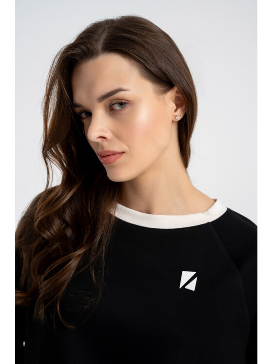 CLICK CLICK Μπλουζάκι 10-6688 Μαύρο Relaxed Fit