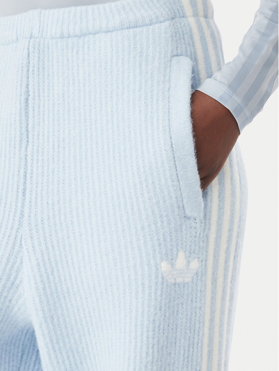 adidas adidas Pantaloni da tuta Adiluna Season 2 X Jennie Knitted Loose Joggers LD8917 Blu Relaxed Fit