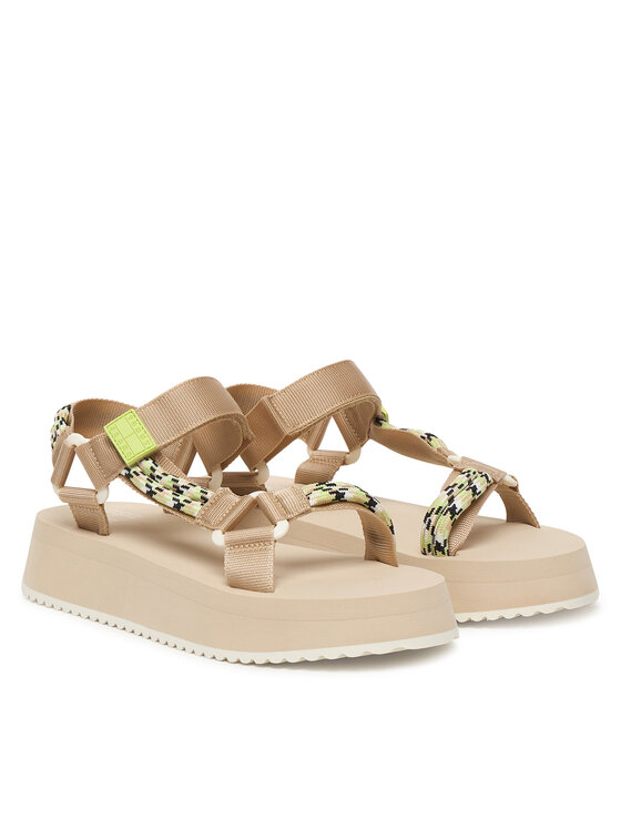 Tommy Jeans Tommy Jeans Сандали Tjw Eva Rope Sandal EN0EN02970 Бежов