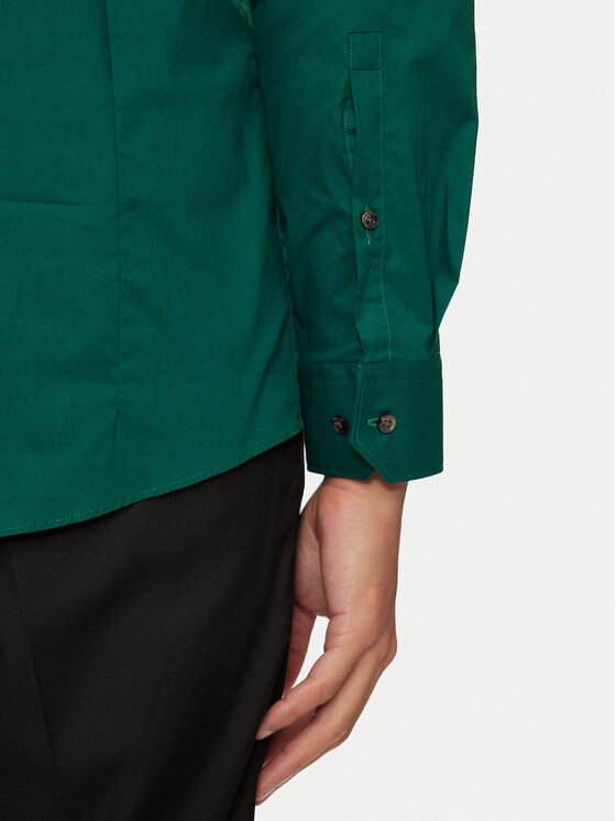 HUGO Hugo Košile Elisha02 50479396 Zelená Extra Slim Fit