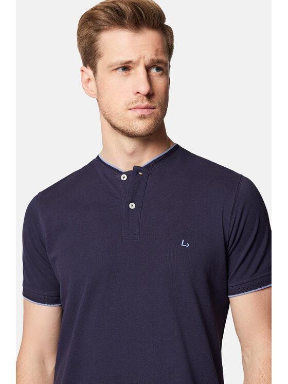 Lancerto Lancerto Polo Robbie PO073124000015 Granatowy Regular Fit