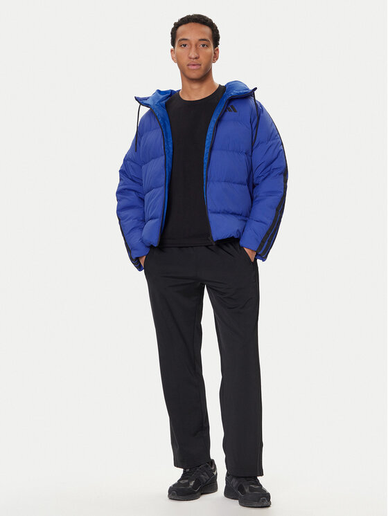 adidas adidas Geacă din puf Essentials Climawarm 3-Stripes JW9099 Albastru Regular Fit