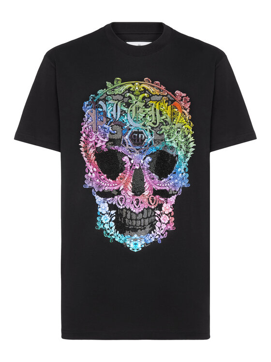 PHILIPP PLEIN PHILIPP PLEIN Tričko 223 Čierna Regular Fit