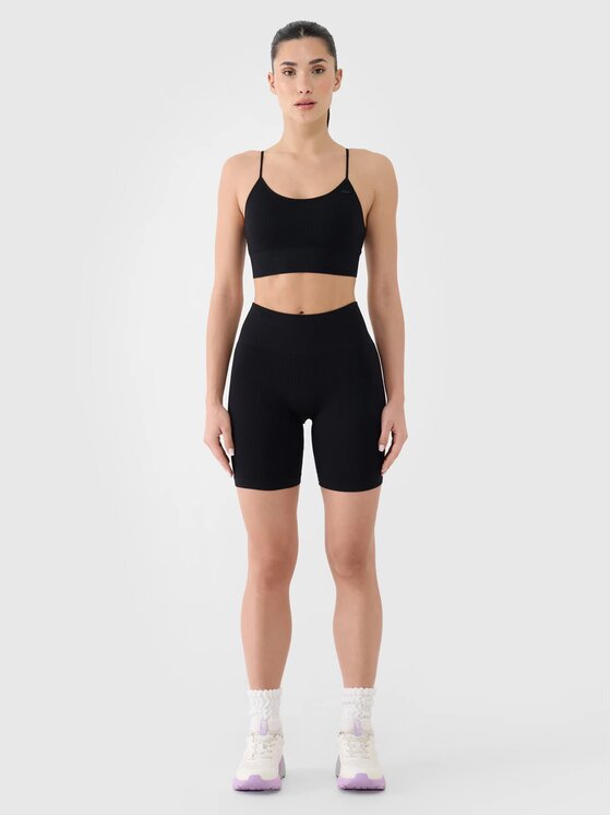 4F 4F Biker shorts 4FWSS25TFSTF014-20S Nero Slim Fit
