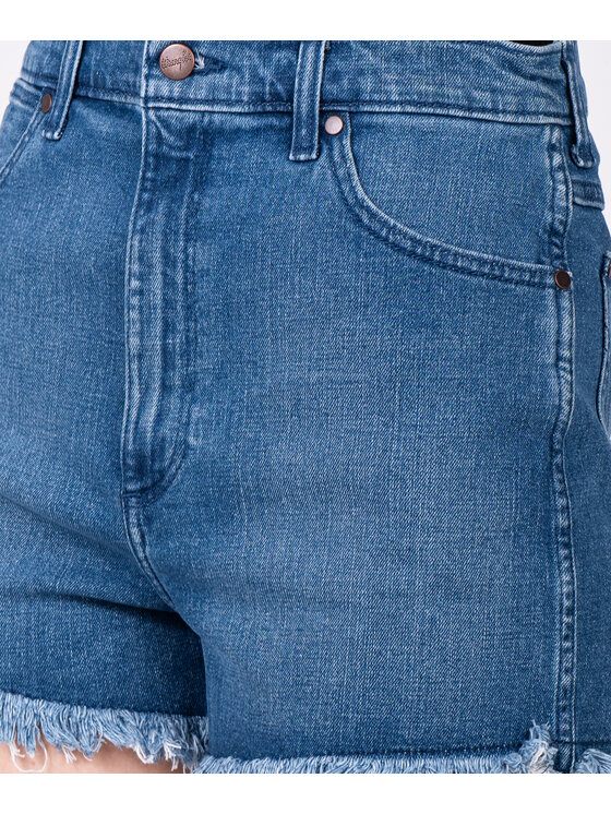 Wrangler Wrangler Szorty jeansowe 112328904 Niebieski Regular Fit