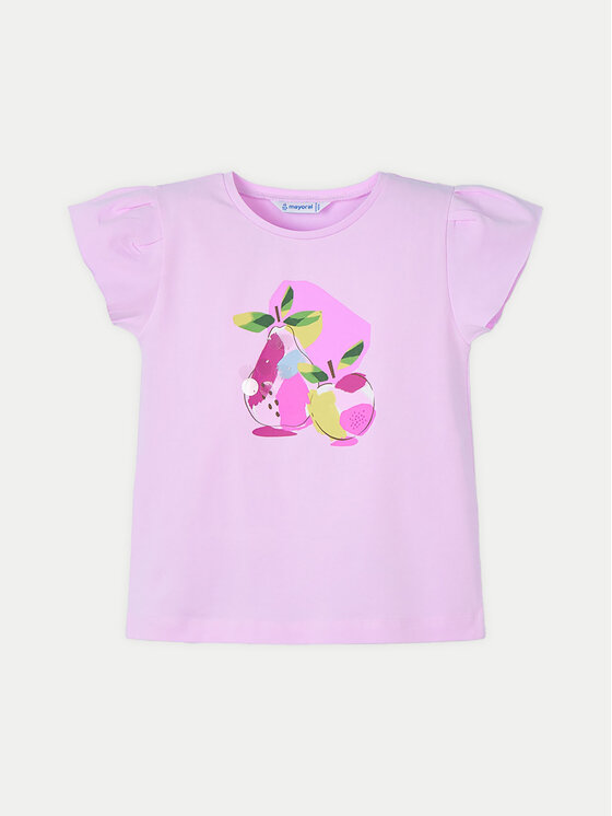 Mayoral Mayoral Тишърт 3015 Розов Regular Fit