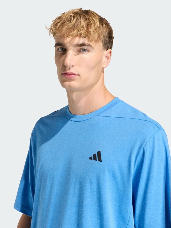 adidas adidas Koszulka techniczna 163164 Niebieski jasny Oversize